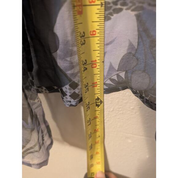 Vtg Robbie Bee 100% Silk Floral Print Lightweight Cardigan Duster Sz 12, Boho - Picture 8 of 9